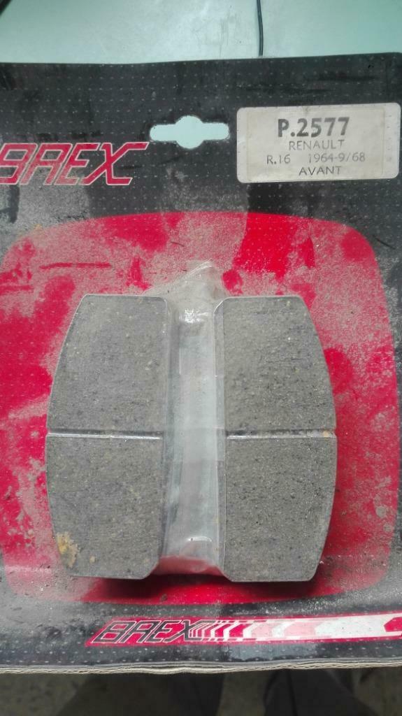 Renault R16 remblokken, Ophalen, Nieuw, Renault