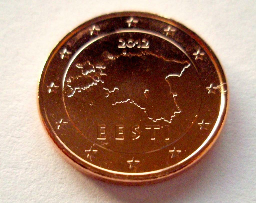 Estland 2012 1 Eurocent UNC, Envoi, Estonie, 1 centime, Monnaie en vrac
