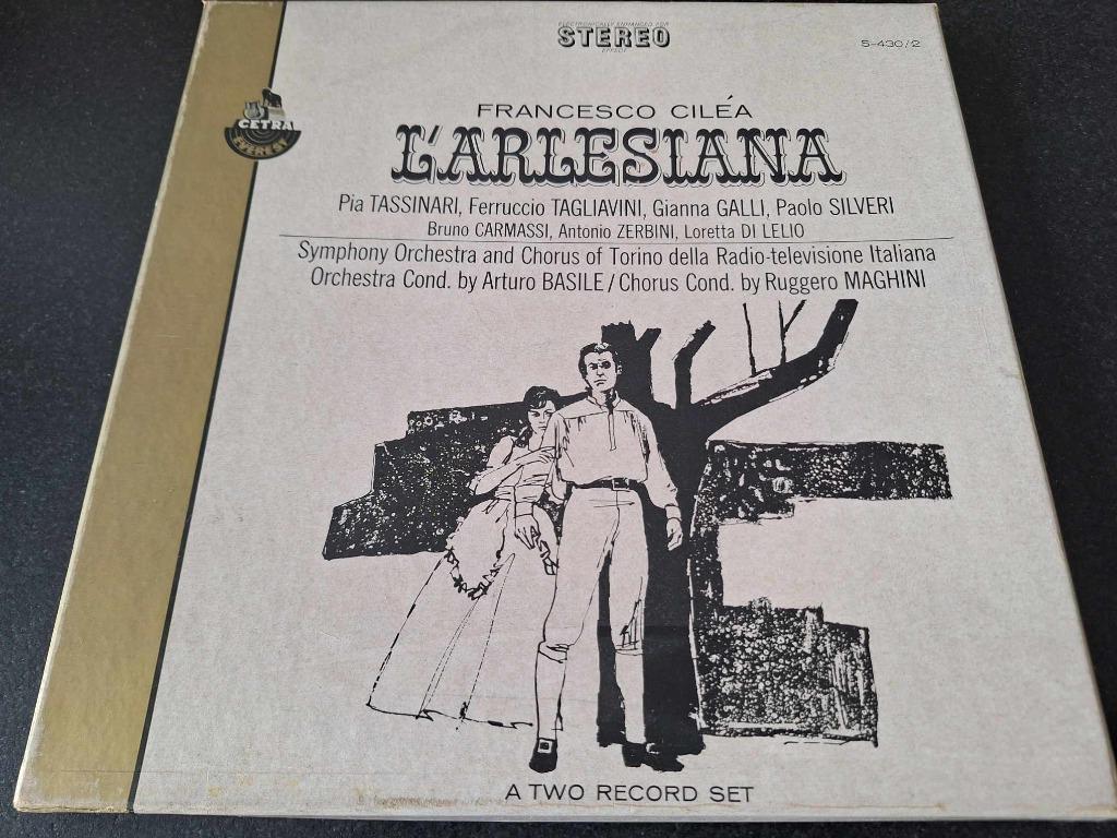 Ciléa / Basile - L'Arlesiana Box 2 x Lp's Vinyl, Gebruikt, Opera of Operette, Ophalen of Verzenden, 12 inch