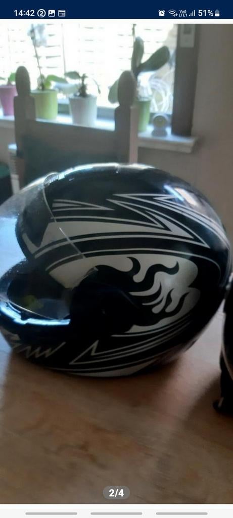 Moto helm, Fietsen en Brommers, Ophalen, Gebruikt