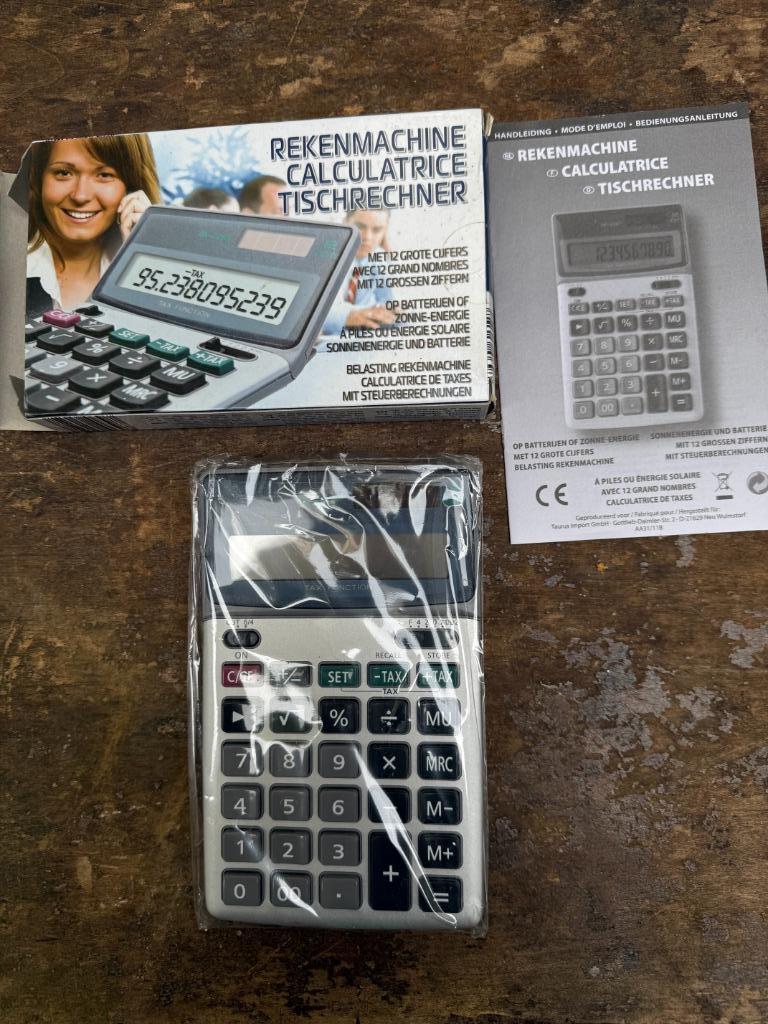 NIEUW zonnecalculator/batterij met instructies en doos, Verzenden, Nieuw