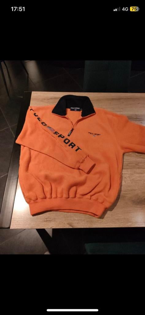 Polaire vintage Ralph Lauren M, Vêtements | Hommes, Pulls & Vestes, Comme neuf, Orange, Enlèvement ou Envoi