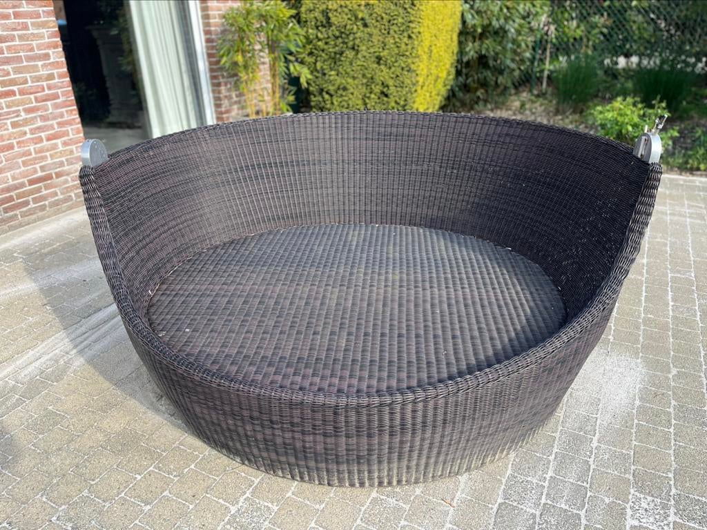 Rotan zetel, Ophalen, Gebruikt, Kunststof
