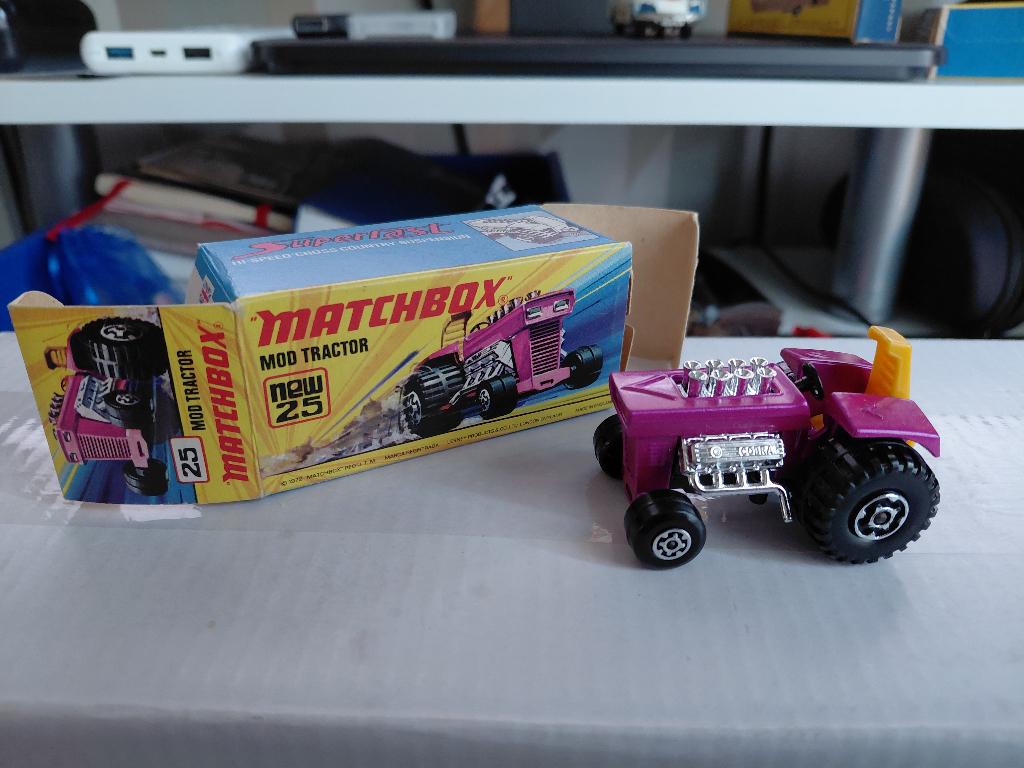 Matchbox 25e Mod Tractor type "I" box, Ophalen of Verzenden, Zo goed als nieuw, Tractor of Landbouw