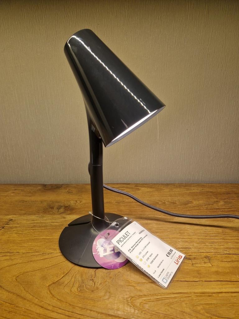 Design tafellamp bureaulamp Philips  lirio Piculet zwart, Enlèvement ou Envoi, Comme neuf