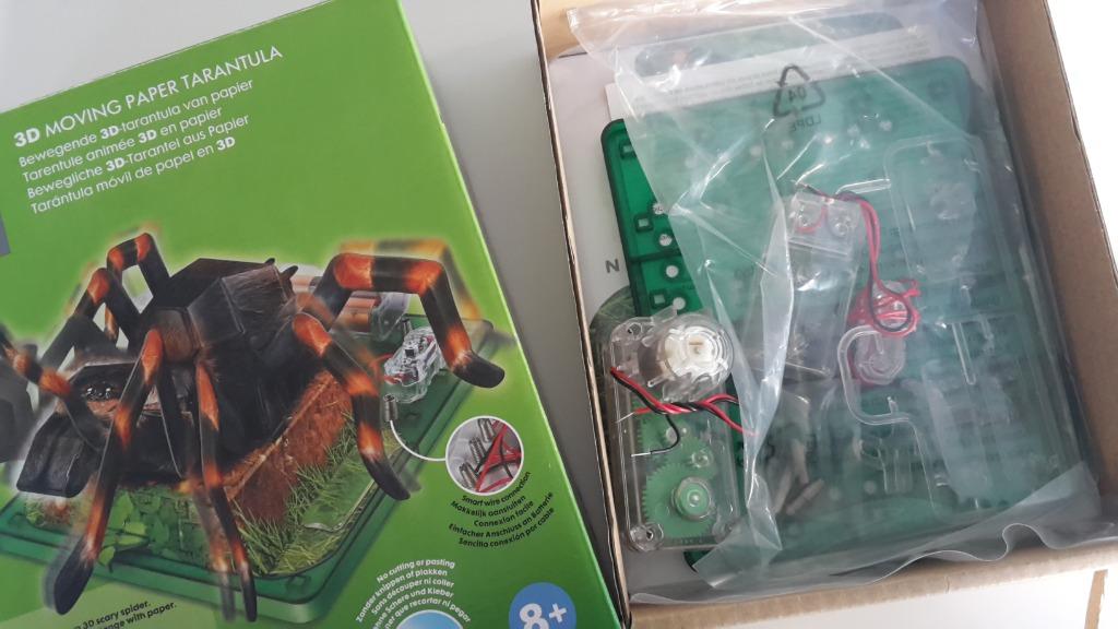 Bewegende spin Tarantula in 3D, Ophalen of Verzenden, Nieuw, Bouwen, Met licht