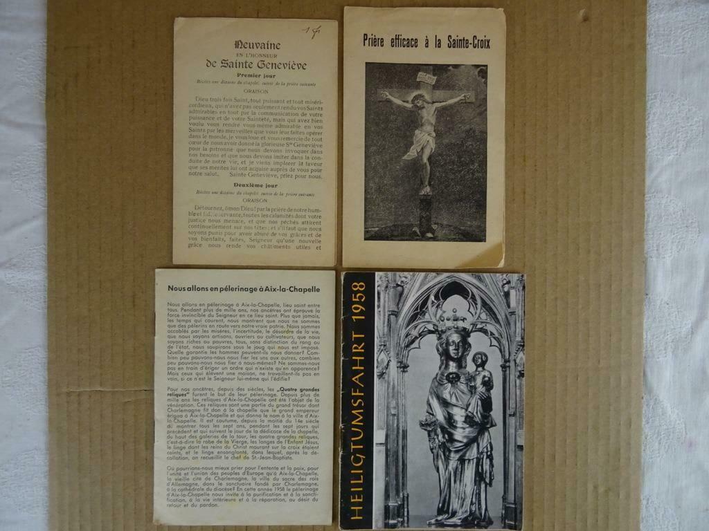 Collectie antieke religieuze brochures en boekje bedevaart, Antiek en Kunst, Antiek | Religieuze voorwerpen, Ophalen of Verzenden