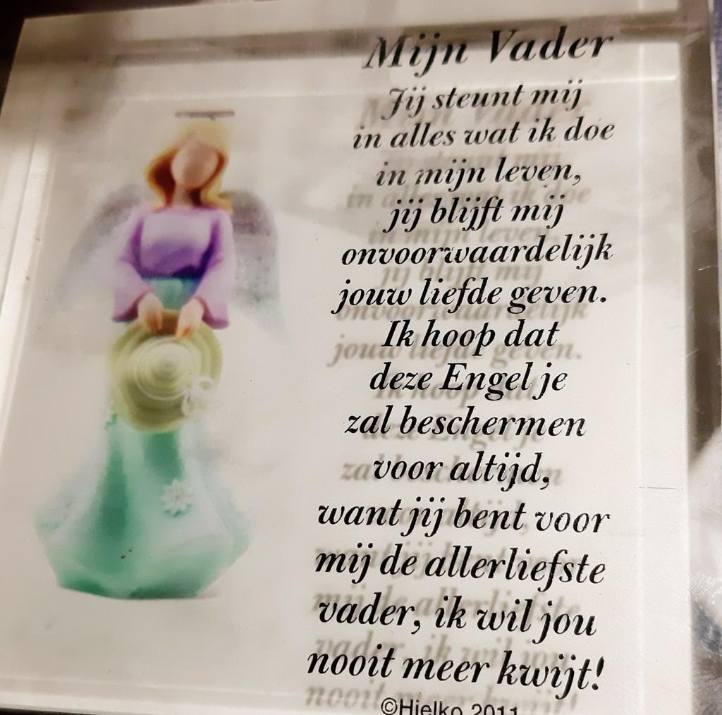 Dik Glazen kadertje met spreuk, Ophalen of Verzenden, Nieuw