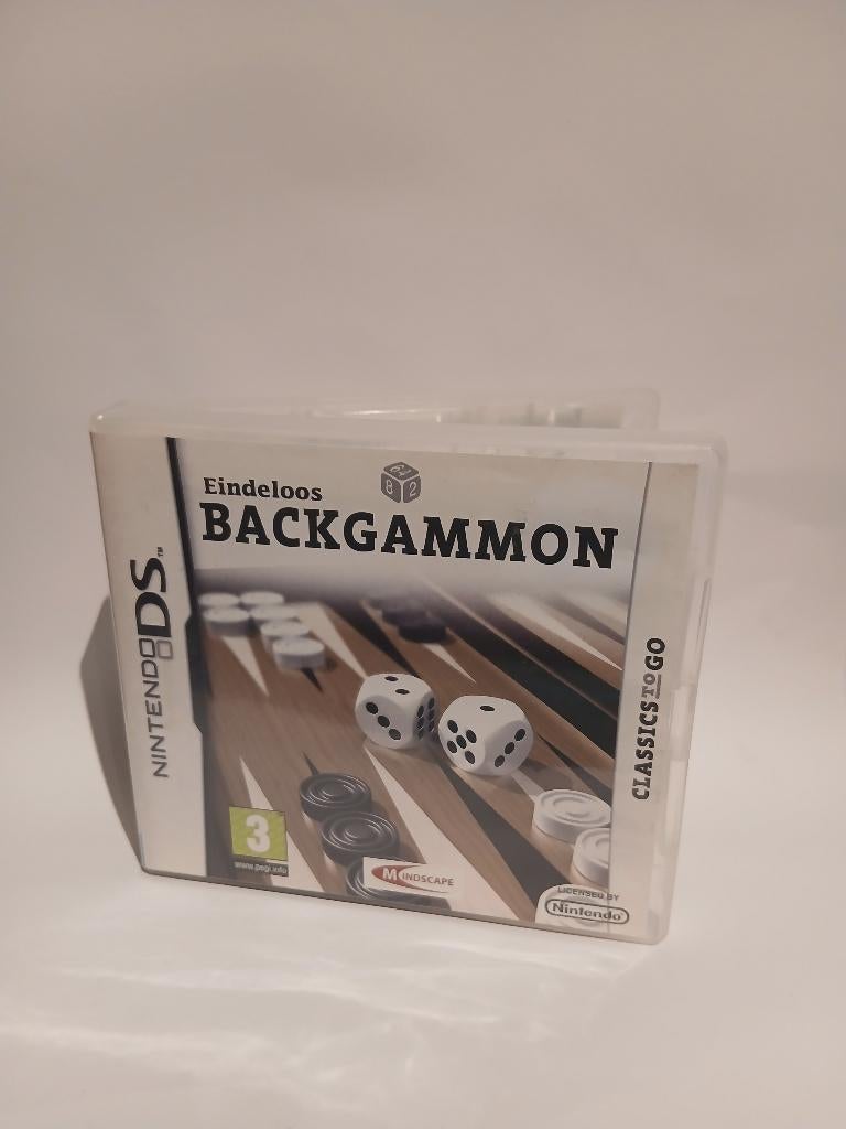 Backgammon sans fin, Nintendo DS, 2 joueurs, Ordinateurs reliés, Comme neuf, Enlèvement