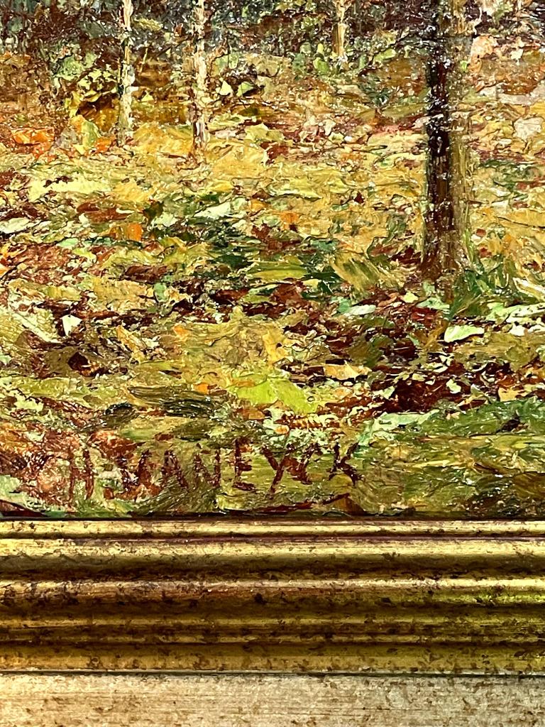 Tableau Huile sur Toile "Paysage Forestier" Hector Van Eyck, Enlèvement ou Envoi