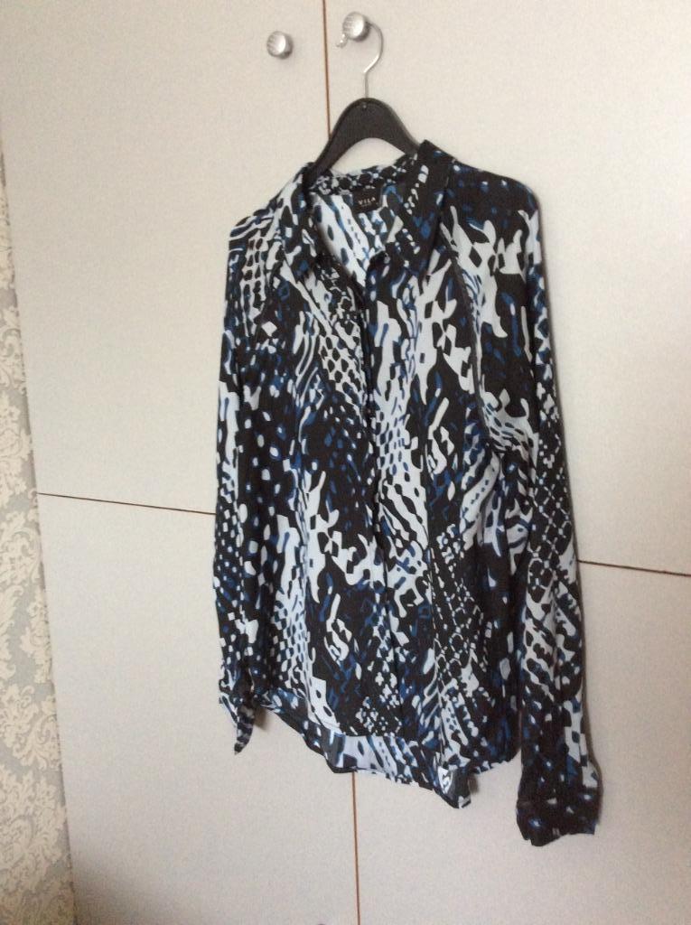 Blouse Vila M, Kleding | Dames, Maat 38/40 (M), Blauw, Vila, Ophalen of Verzenden