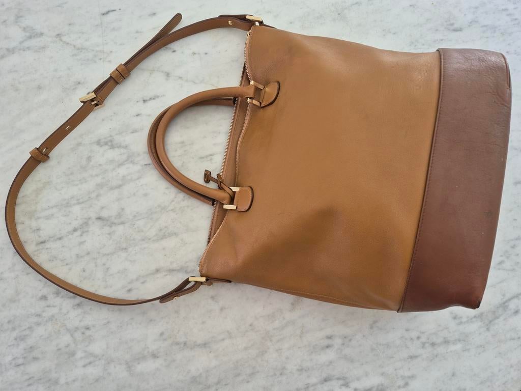 Delvaux sac, Enlèvement ou Envoi, Comme neuf, Beige, Sac à main