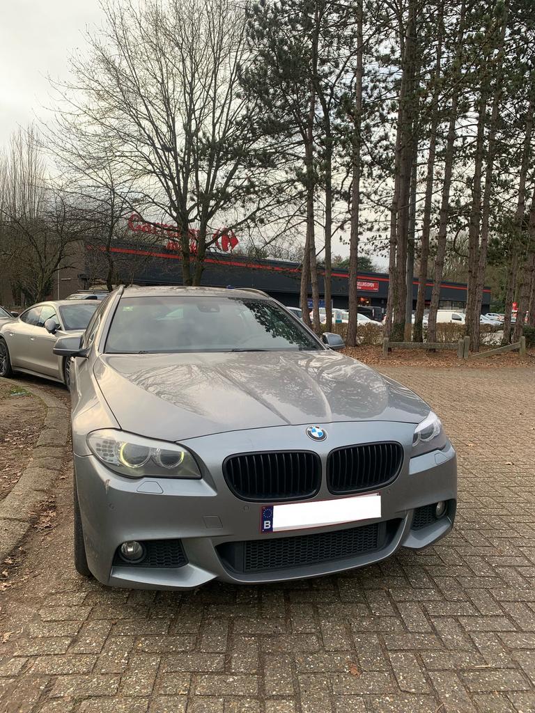 Bmw F11 520d M-Pack, Autos, Argent ou Gris, Automatique, Particulier, Brun