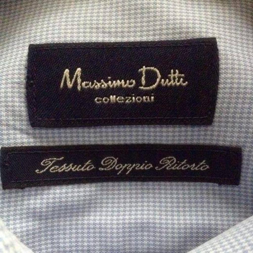Chemise Massimo Dutti  homme L, Enlèvement ou Envoi, Comme neuf, Bleu, Tour de cou 41/42 (L)
