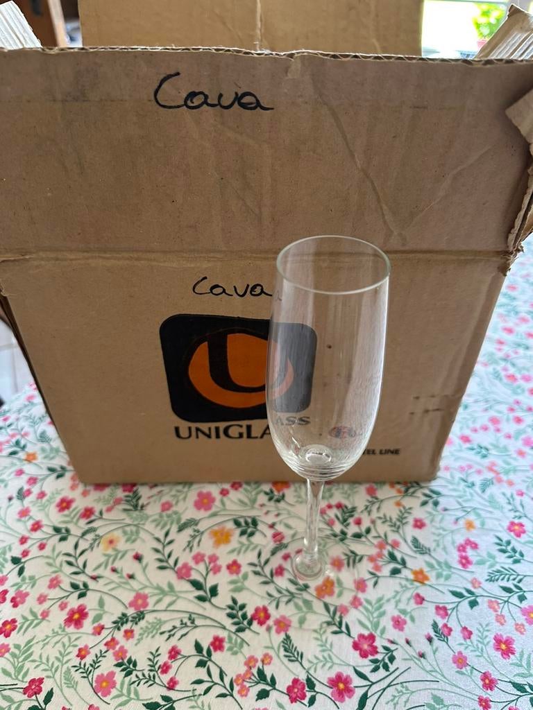 Cava glazen, Verzamelen, Glas en Drinkglazen, Ophalen of Verzenden, Nieuw