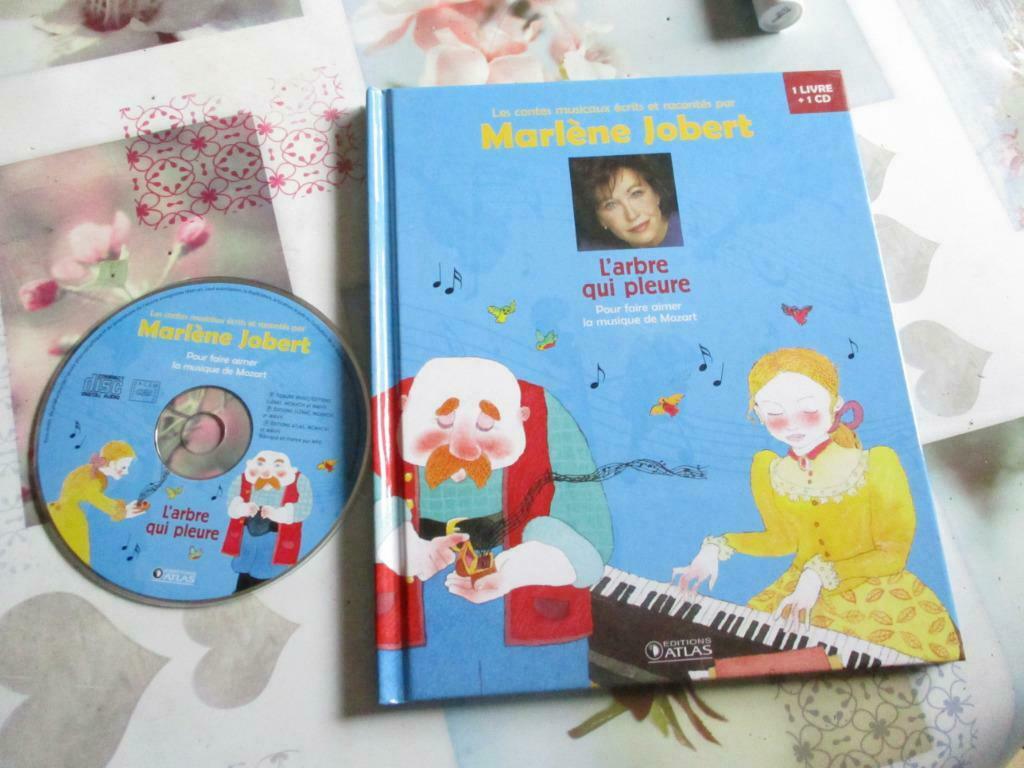 LIVRE  + CD "L'ARBRE QUI PLEURE". MARLENE JOBERT., Livres, Garçon ou Fille, Enlèvement ou Envoi, Fiction général, Comme neuf