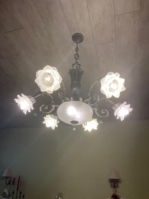 tinnen luster, Enlèvement, Comme neuf, Verre