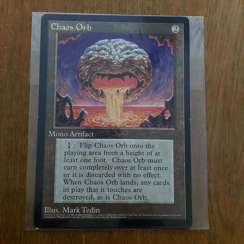 MAGIC THE GATHERING - JUMBO CARD  - CHAOS ORB, Enlèvement ou Envoi, Neuf, Cartes en vrac