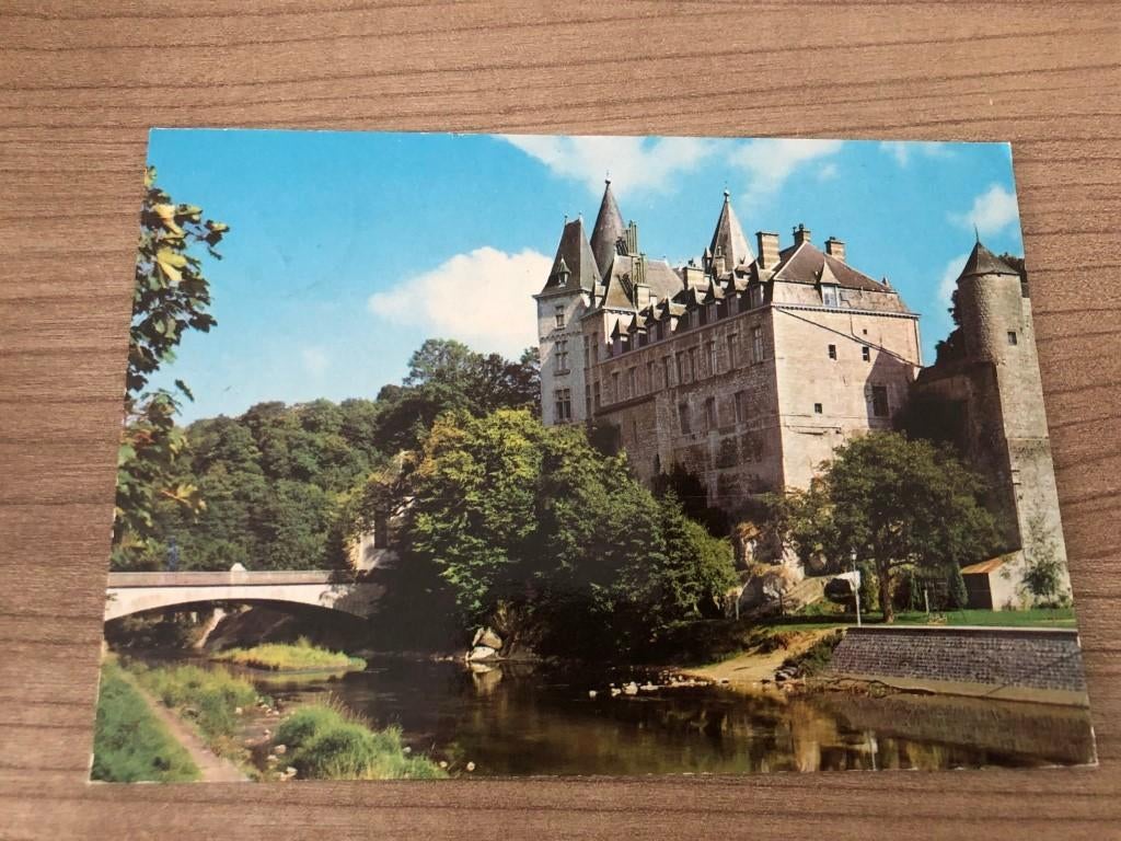 carte postale Durbuy - château et l'Ourthe, Enlèvement ou Envoi, Luxembourg