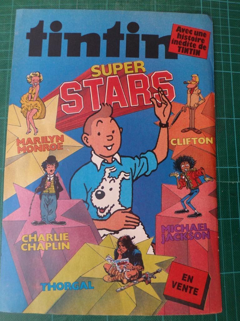 Tintin - publicité papier Tintin super stars - 1985, Enlèvement ou Envoi, Tintin, Utilisé, Autres types