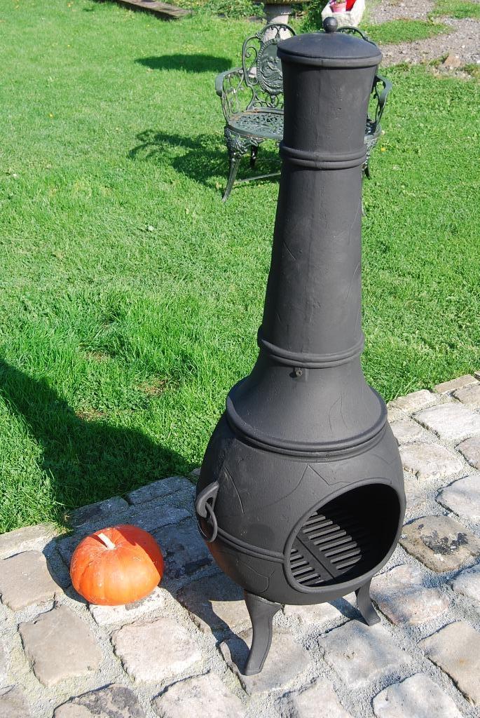 Vuurpot, open haard, gietijzeren barbecue (hoogte 1.15m), Tuin en Terras, Ophalen, Nieuw