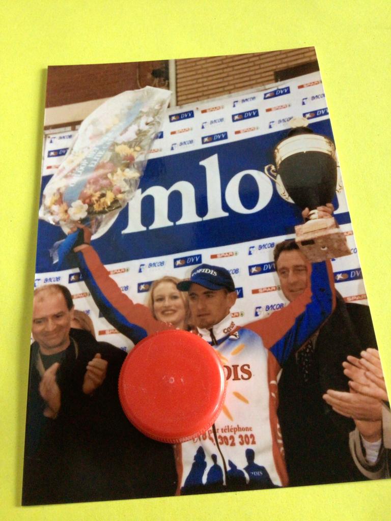 wielerfoto frank vandenbroucke, Verzenden, Zo goed als nieuw