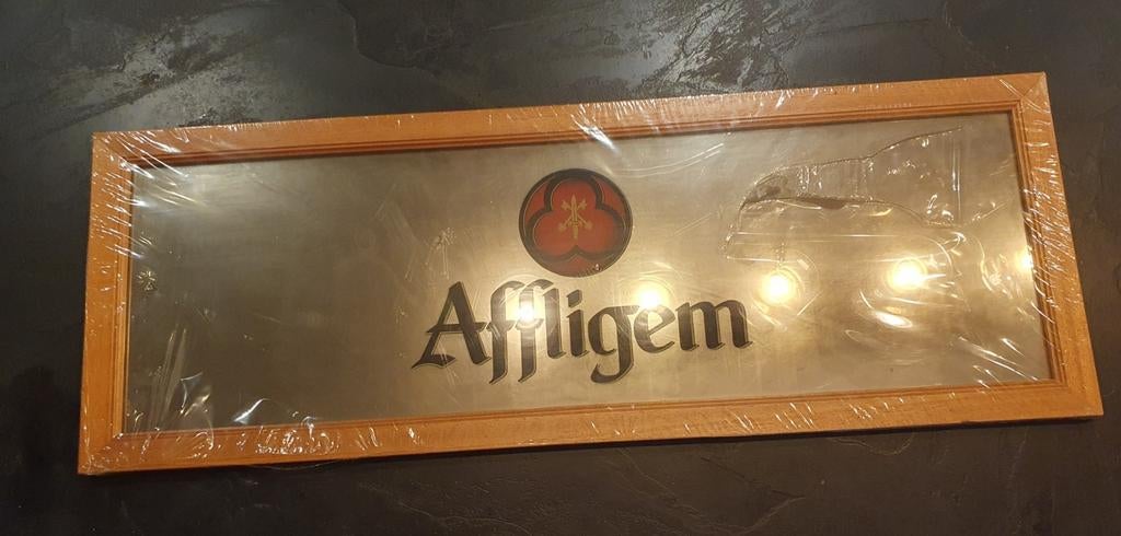 Bier Reclamespiegel - Affligem -, Verzamelen, Ophalen, Zo goed als nieuw, Reclamebord