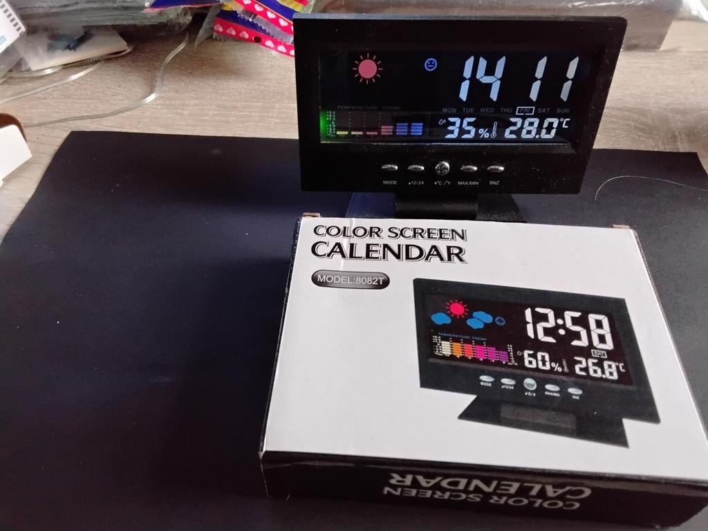 Horloge radio/prévisions de température/météo et bulletins d, Enlèvement ou Envoi, Comme neuf