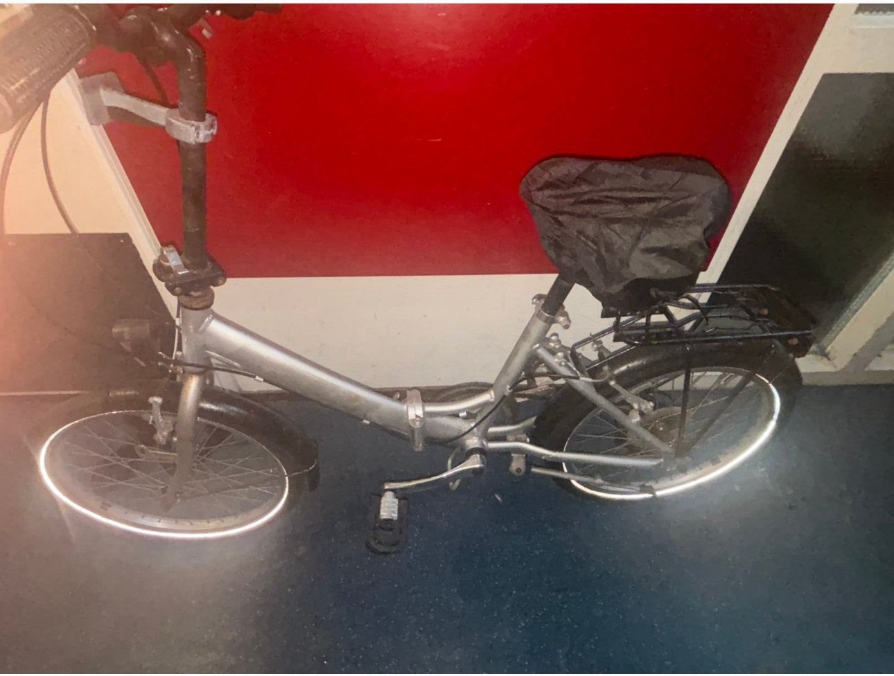 Vélo pliable Rambler avec freins à disque à 7 vitesses, Enlèvement ou Envoi, Aluminium, Comme neuf, Frein à disque