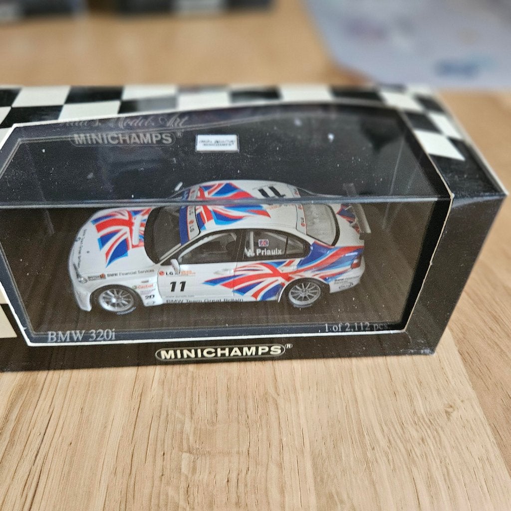 BMW 320i BMW Team UK ETCC 2004 (Champion A, Priaulx) n11, Enlèvement ou Envoi, Neuf, Voiture, MiniChamps