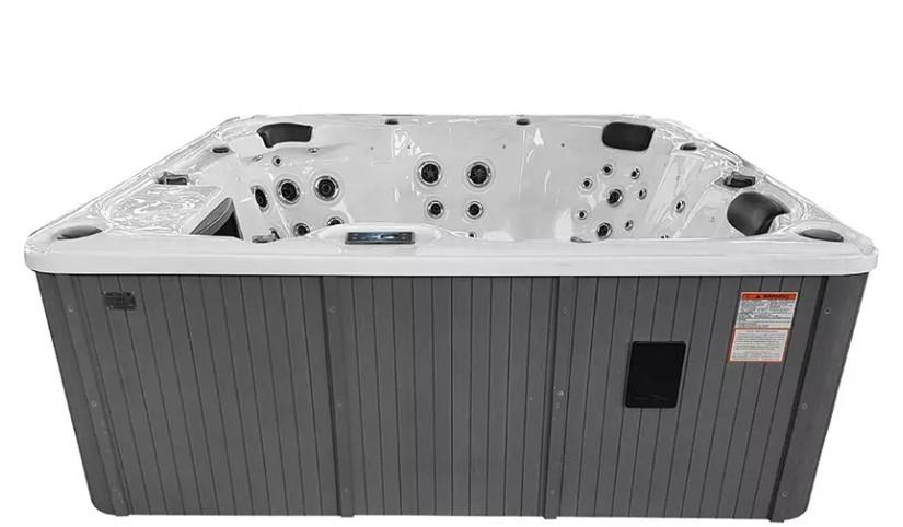 Jacuzzi Manhattan Premium+ 6 personen, Tuin en Terras, Bubbelbaden en Hottubs, Ophalen, Zo goed als nieuw, Trap, Vast