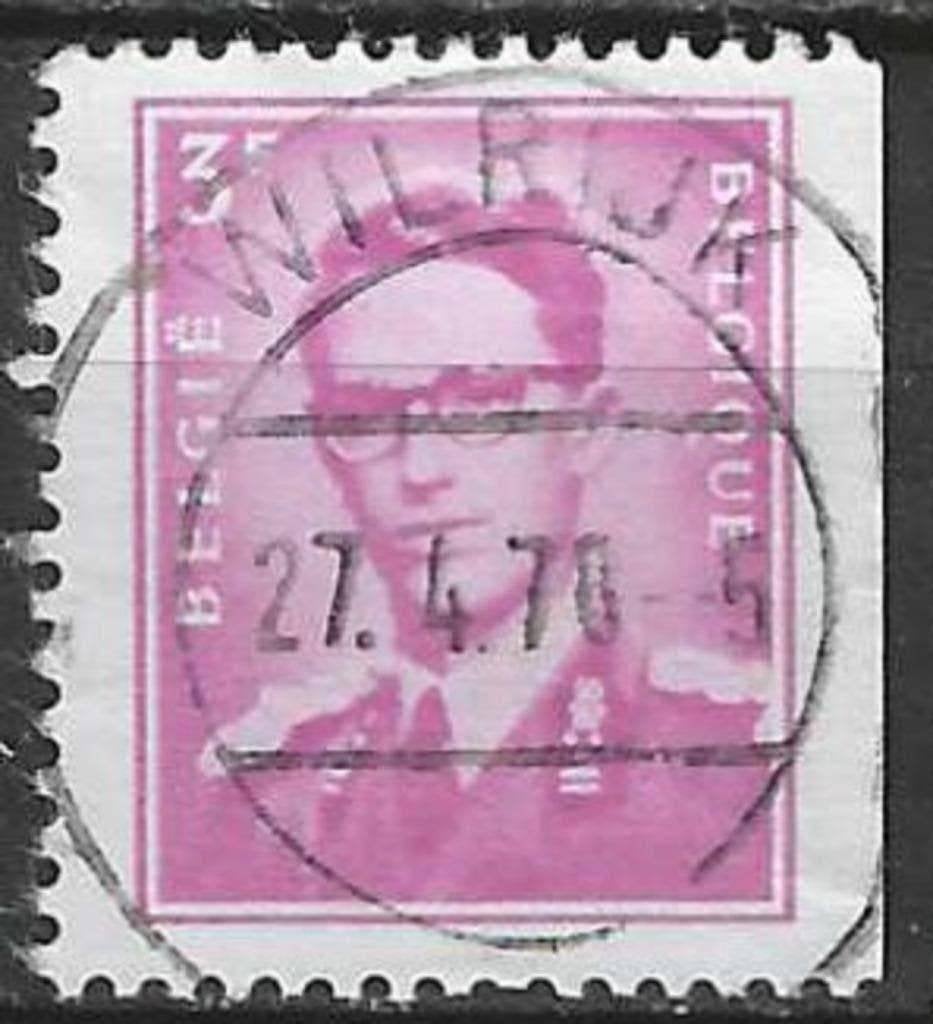 Belgie 1969 - Yvert 1485 /OBP 1485 R - Koning Boudewijn (ST), Postzegels en Munten, Verzenden, Gestempeld, Gestempeld, Koninklijk huis