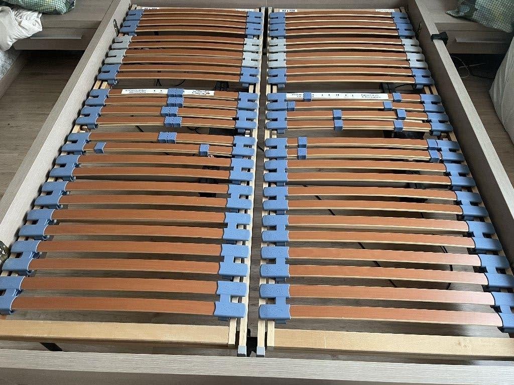 electrische lattenbodems, Huis en Inrichting, Ophalen, Gebruikt, Tweepersoons, 80 cm