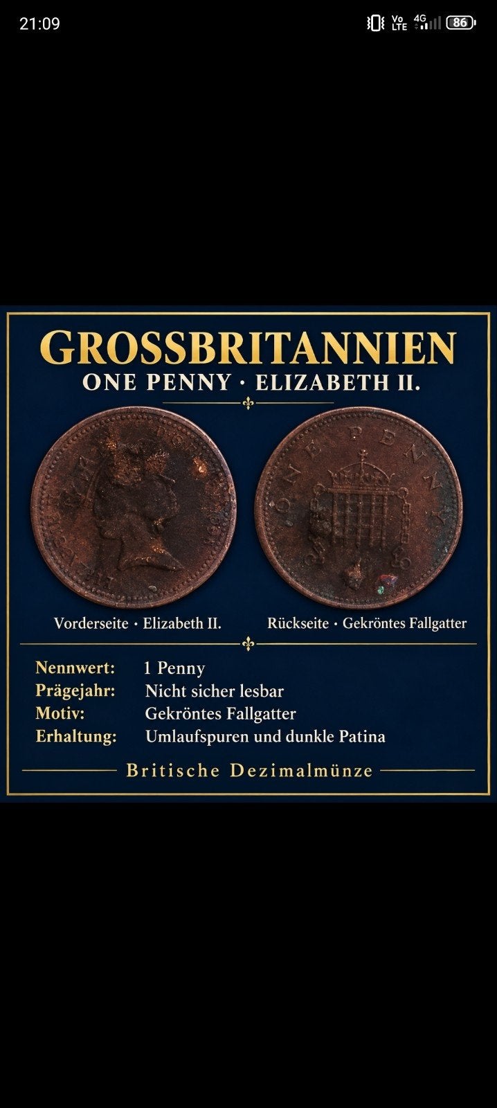 pièce Elizabeth Crown, Timbres & Monnaies, Enlèvement ou Envoi