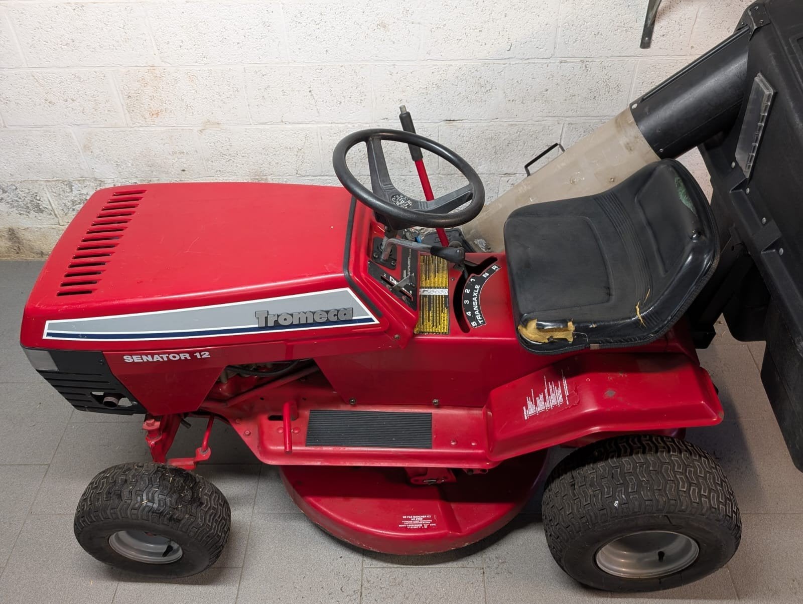 tracteur tondeuse tromeca, Jardin & Terrasse, Tondeuses autoportées, Enlèvement, Utilisé, Briggs & Stratton, Démarrage électrique