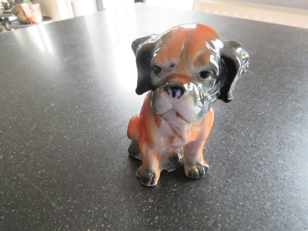 Porselein beeldje puppy hond, Ophalen of Verzenden