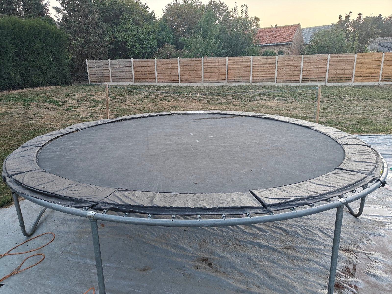 Trampoline de 4m20 ! sans tapis de saut !, Enlèvement, Utilisé