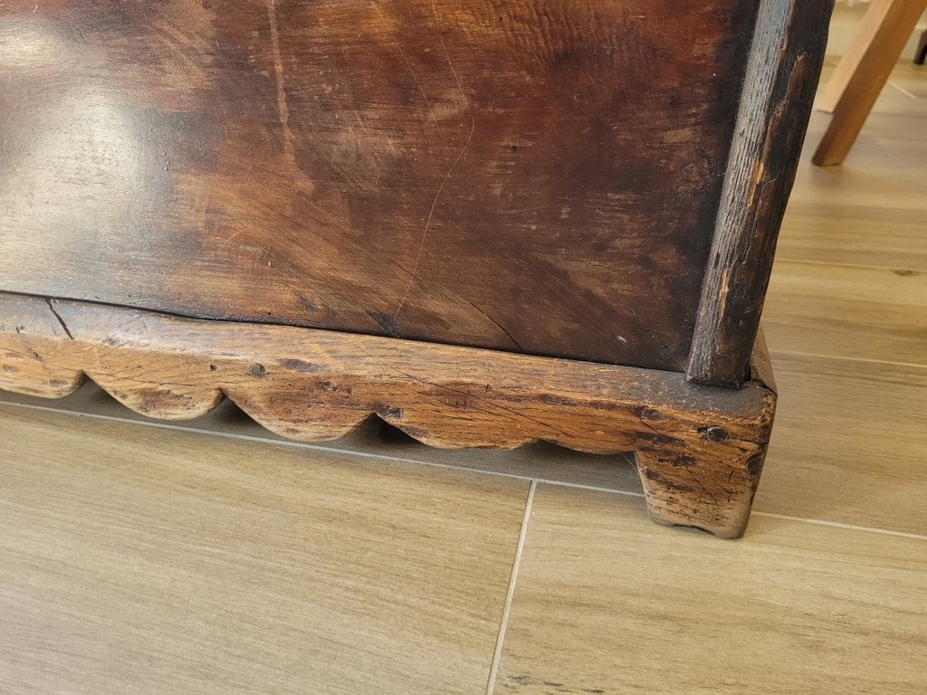 oude houten koffer, Enlèvement
