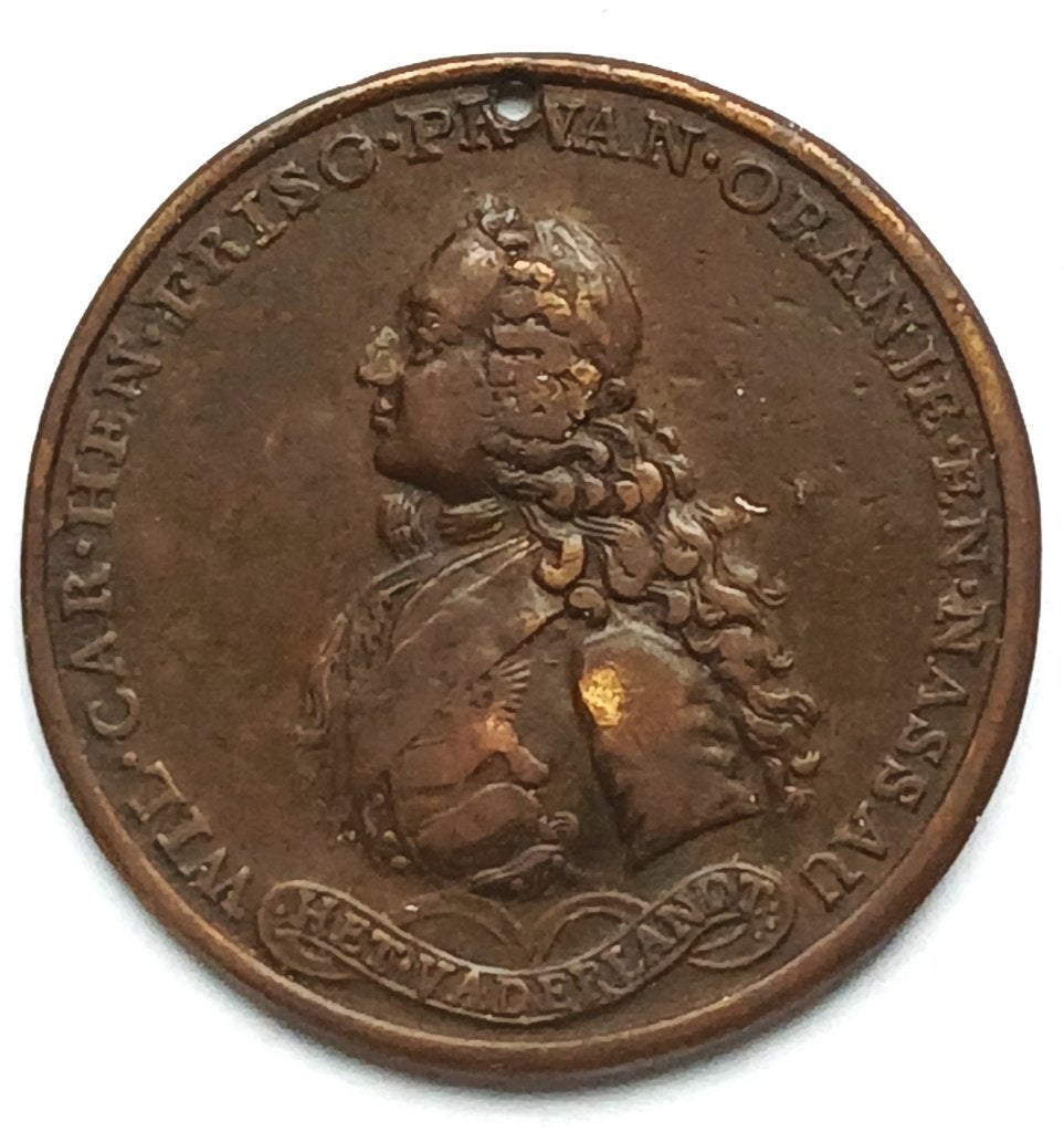 médaille Nederland 1747 nomination Guillaume IV com héritier, Enlèvement ou Envoi, Bronze