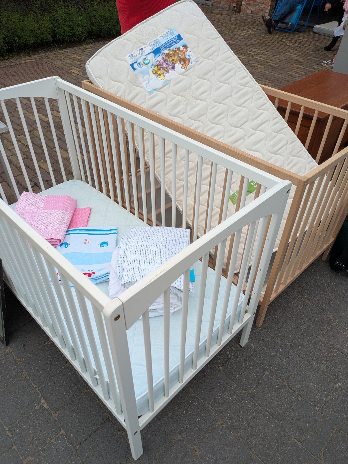 Kinderbed 2 stuks babybed, Ophalen, Gebruikt