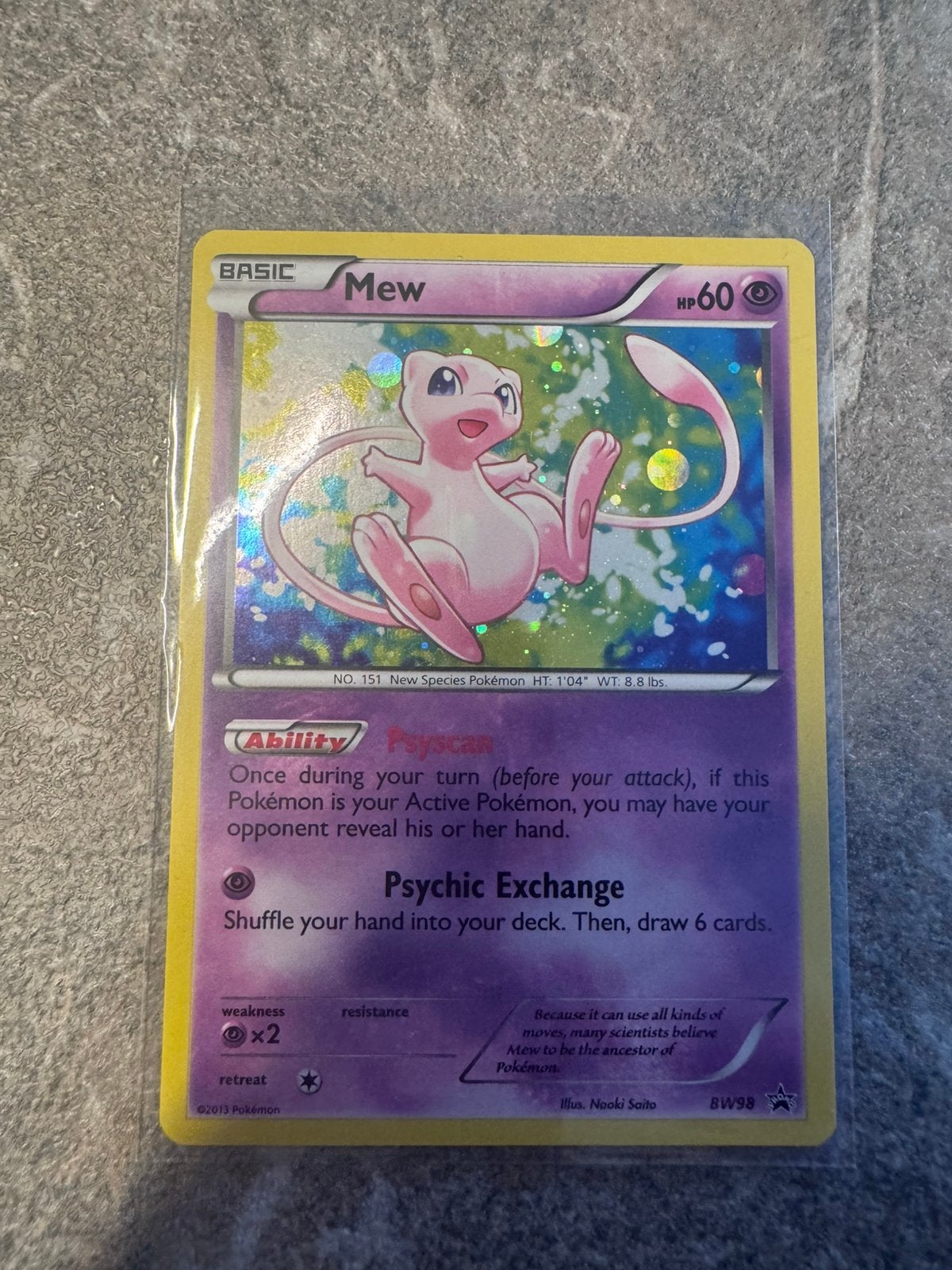 Mew (BW 98), Enlèvement, Comme neuf