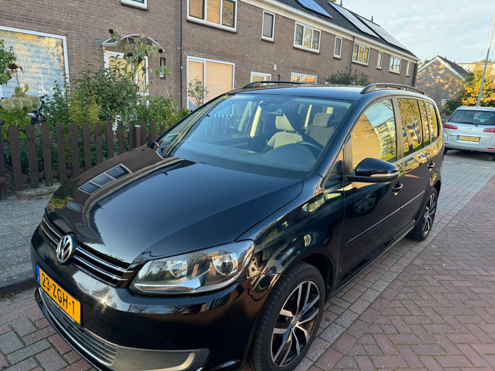 Vw touran 2.0 tdi dsg, Auto's, Euro 5, Zwart, Zwart, Diesel