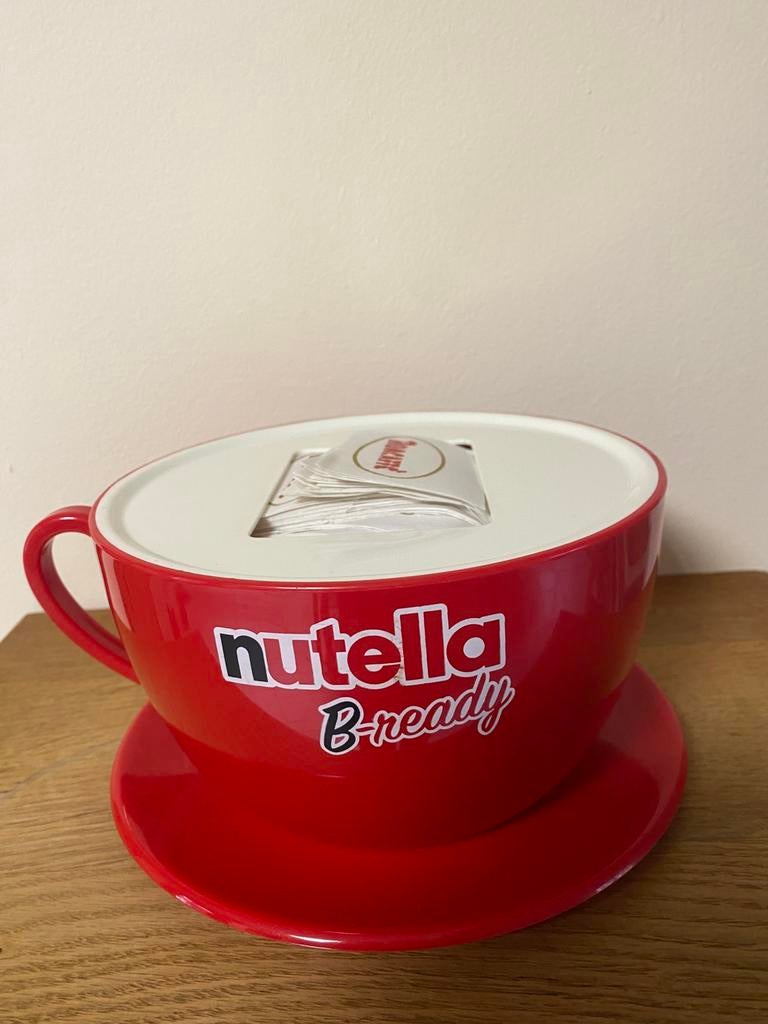 Nutella servetdispenser met grote kop, Ophalen of Verzenden, Zo goed als nieuw