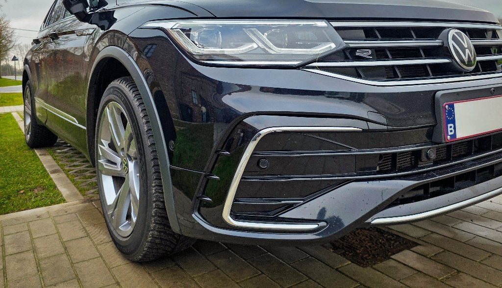 Volkswagen R-LINE Tiguan ALLSPACE | 2.0TDI | DIESEL | DSG, Parkeerassistent, 4 cilinders, Zwart, Leder