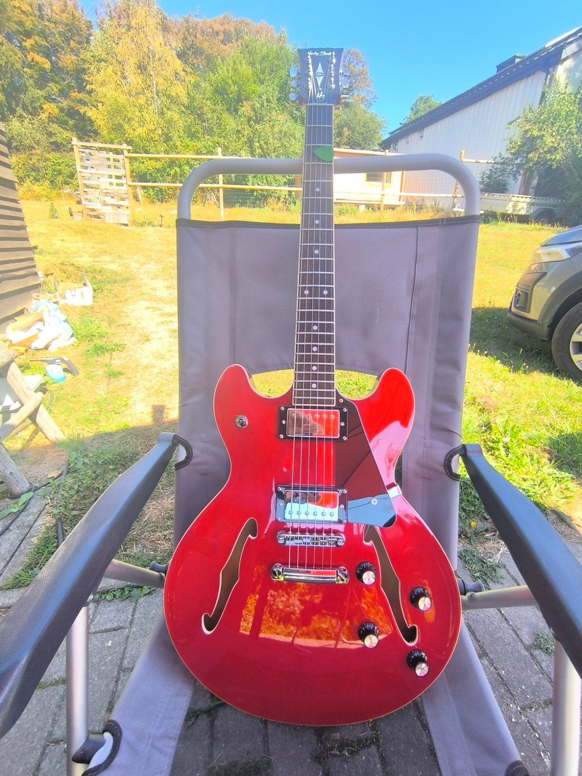 Guitare et ampli Harley Benton, Enlèvement ou Envoi, Autres marques, Semi-solid body, Avec ampli