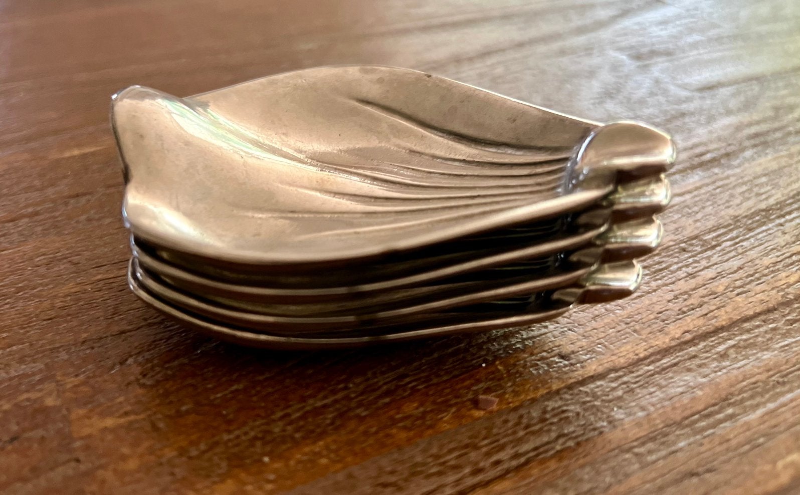Plats vintage en métal argenté/argenté — Pétal/Coquillage, Enlèvement