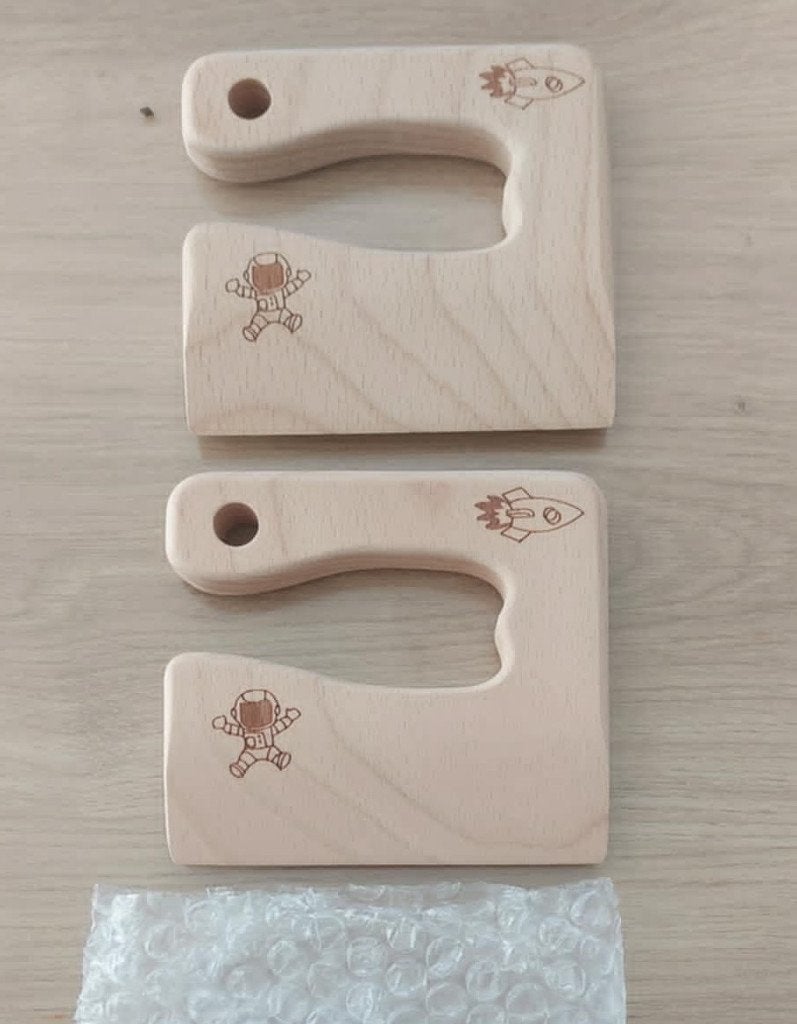 2 houten kindermessen Montessori Nieuw, Ophalen of Verzenden, Nieuw, Knutselen