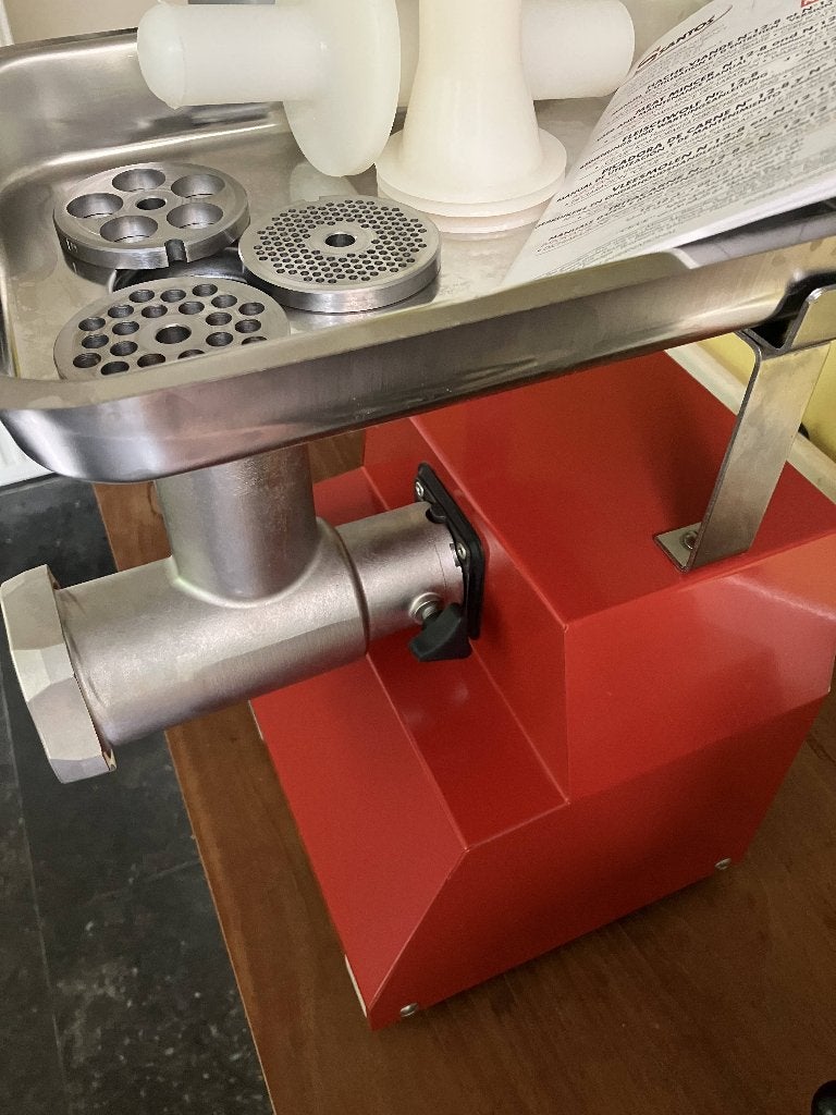Santos gehaktmolen / meat mincer 12, Electroménager, Enlèvement, Neuf, Résiste au lave-vaisselle, 1 vitesse