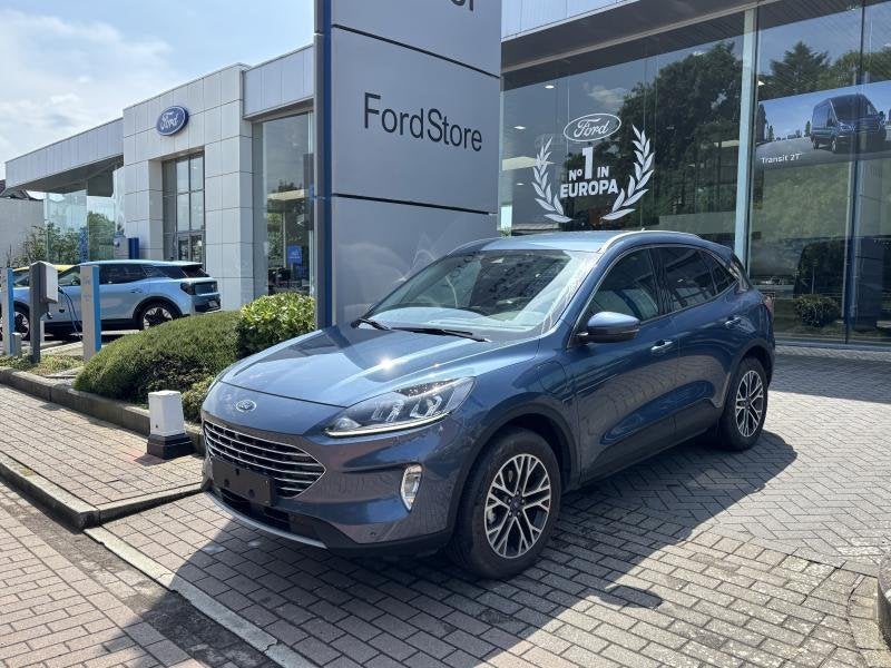 Ford Kuga TITANIUM 2.5PHEV 225PK AUT OC3708 *83780*, Auto's, Ford, Automaat, Zwart, Blauw, Parkeersensor