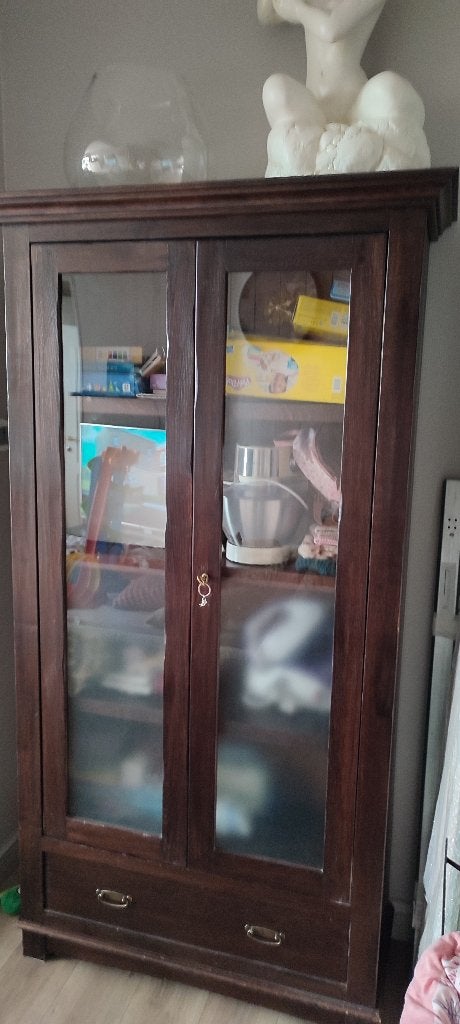 Vitrine, Maison & Meubles, Armoires | Vitrines, 25 à 50 cm, Avec tablette(s), 100 à 150 cm, Enlèvement